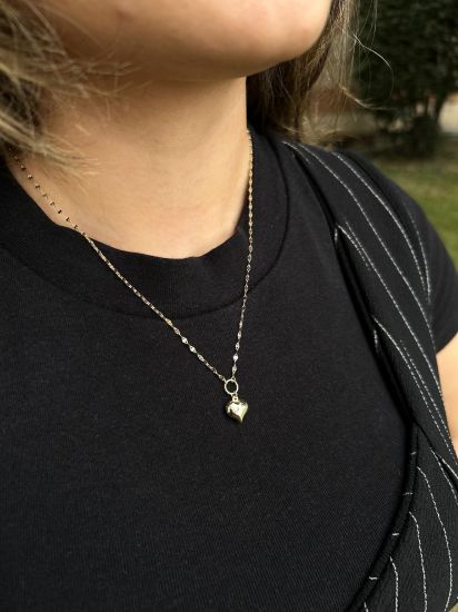 14 Ayar Kelebek Zincir Kalpli Kolye, 1,80 gram ve özenli işçilikle Altın Kolye’in günlük ve özel kullanıma uygun bir Goldium modelidir.
