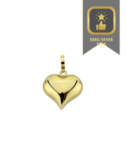 Kalp Charm, 2,62 gram ve özenli işçilikle Ebru Sever Türk'ün Favorileri’in günlük ve özel kullanıma uygun bir Goldium modelidir.