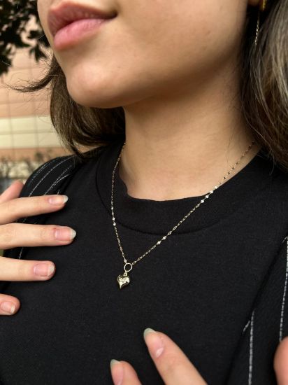 14 Ayar Kelebek Zincir Kalpli Kolye, 1,80 gram ve özenli işçilikle Altın Kolye’in günlük ve özel kullanıma uygun bir Goldium modelidir.