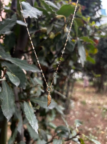 "14 Ayar Kelebek Zincir Melek Kanadı Kolye, 1,81 gram tasarımıyla Altın Kolye kategorisinde, Goldium imzasıyla modern bir görünüm sunar