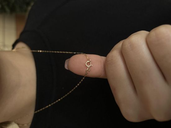 "Kelebek zincir kolye, 1,03 gram, Goldium ustalığı ve Altın Kolye modeli ile uzun ömürlü kullanım sağlar