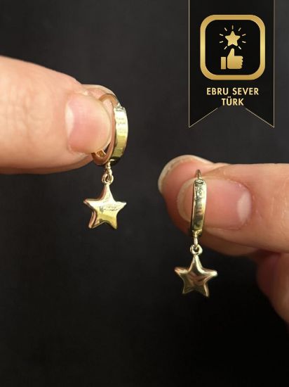 Altın Yıldız Küpe, 1,56 gram ve özenli işçilikle Altın Küpe’in günlük ve özel kullanıma uygun bir Goldium modelidir.