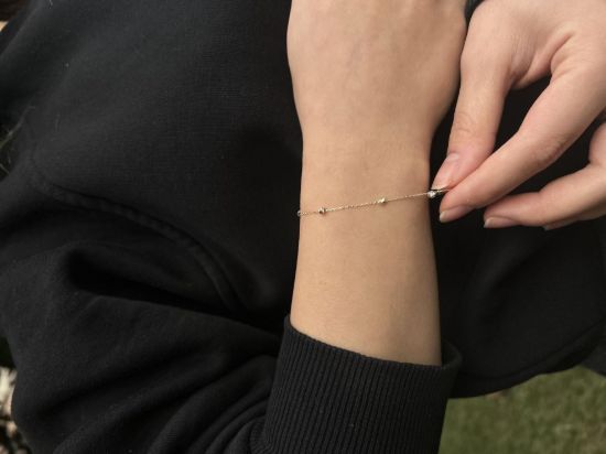 "3 Renk Toplu 14 Ayar Altın Dorika Bileklik, 0,85 gram tasarımıyla Altın Bileklik kategorisinde, Goldium imzasıyla modern bir görünüm sunar