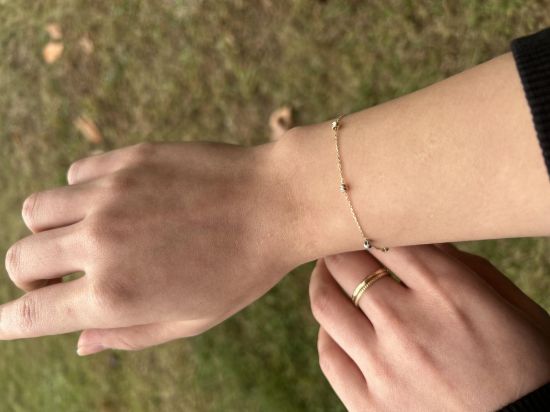 "3 Renk Toplu 14 Ayar Altın Dorika Bileklik, 0,85 gram tasarımıyla Altın Bileklik kategorisinde, Goldium imzasıyla modern bir görünüm sunar